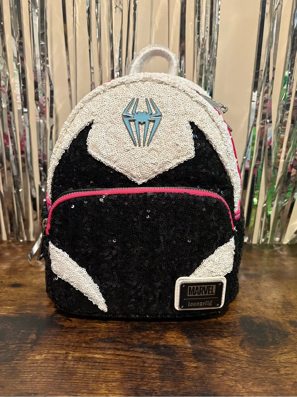 🔥 Loungefly Marvel Spider-Man Spider-Gwen Sequin Mini Backpack